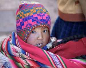 Fotografía de José Ramón Mendoza Flores (Venezuela) "Niño del Valle Sagrado" (Perú)